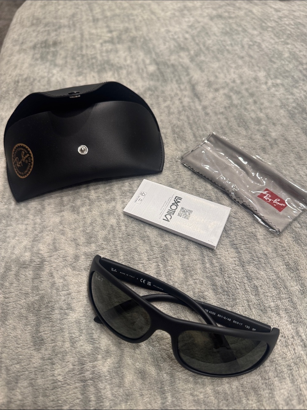 Men’s Ray-Ban 60mm Predator Polarized Wrap Glasses - Picture 2 of 7